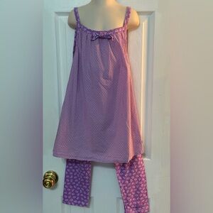 Naartjie Purple Elephant Tunic & Capri Sz 10